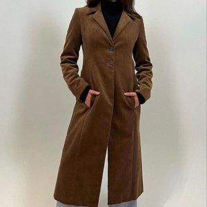 SOLD | Sandy Liang Brown "Lodi" Corduroy Trench Coat